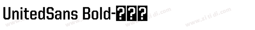 UnitedSans Bold字体转换